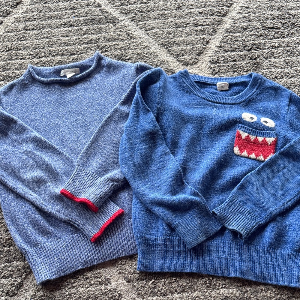 Crewcuts Blue Knit Sweater